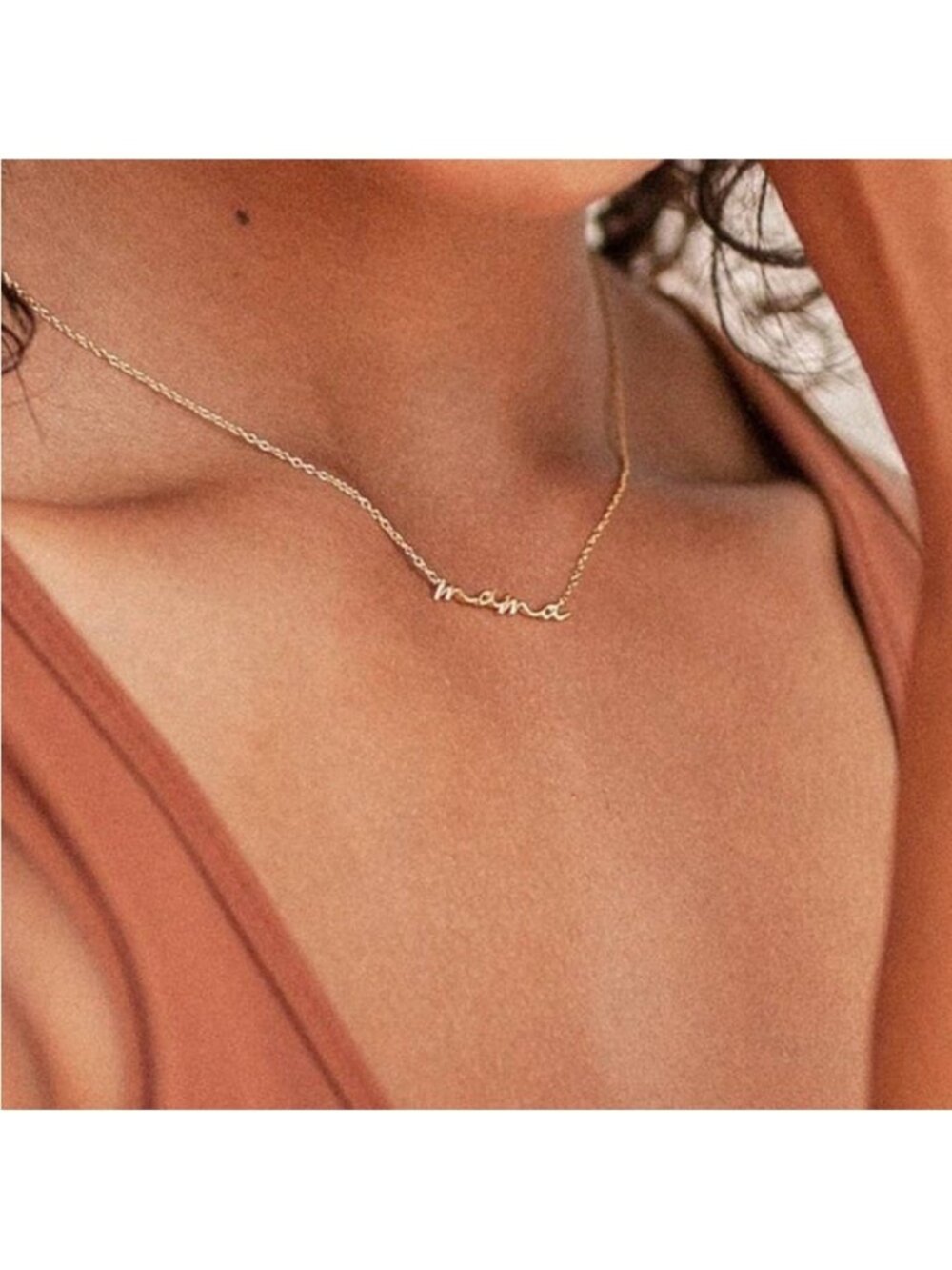 New! Gold Plated Mama Necklace (2007) NWOT